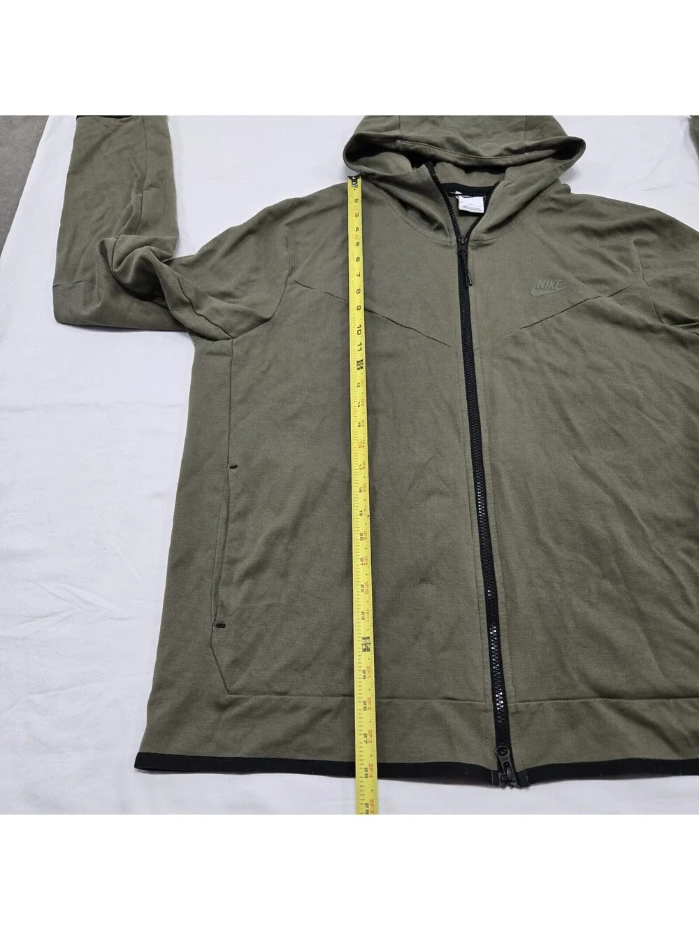 EUC Size XL Nike Sportswear Tech Fleece Hoodie Full-Zip Green Jacket DX0822-222